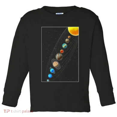 Planets Solar System Toddler Long Sleeve