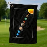 Planets Solar System Golf Towel thumb 1