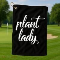 Plant Lady Mom Mother Gardening Funny Golf Towel thumb 1