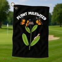 Plant Milkweed Golf Towel thumb 1