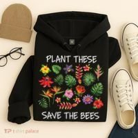Plant These Save Bees Hoodie thumb 4
