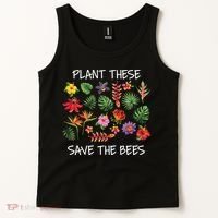 Plant These Save Bees Tank Top thumb 2