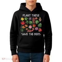 Plant These Save Bees Kids Hoodie thumb 4