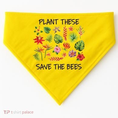 Plant These Save Bees USA-Made Doggie Bandana
