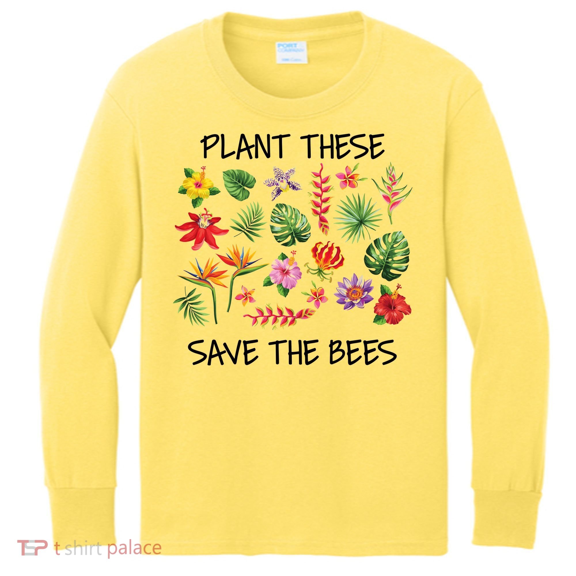Plant These Save Bees Kids Long Sleeve Shirt