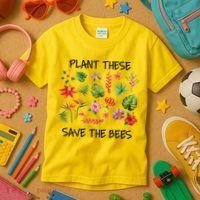 Plant These Save Bees Kids T-Shirt thumb 3