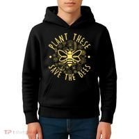 Plant These Save The Bees Kids Hoodie thumb 4