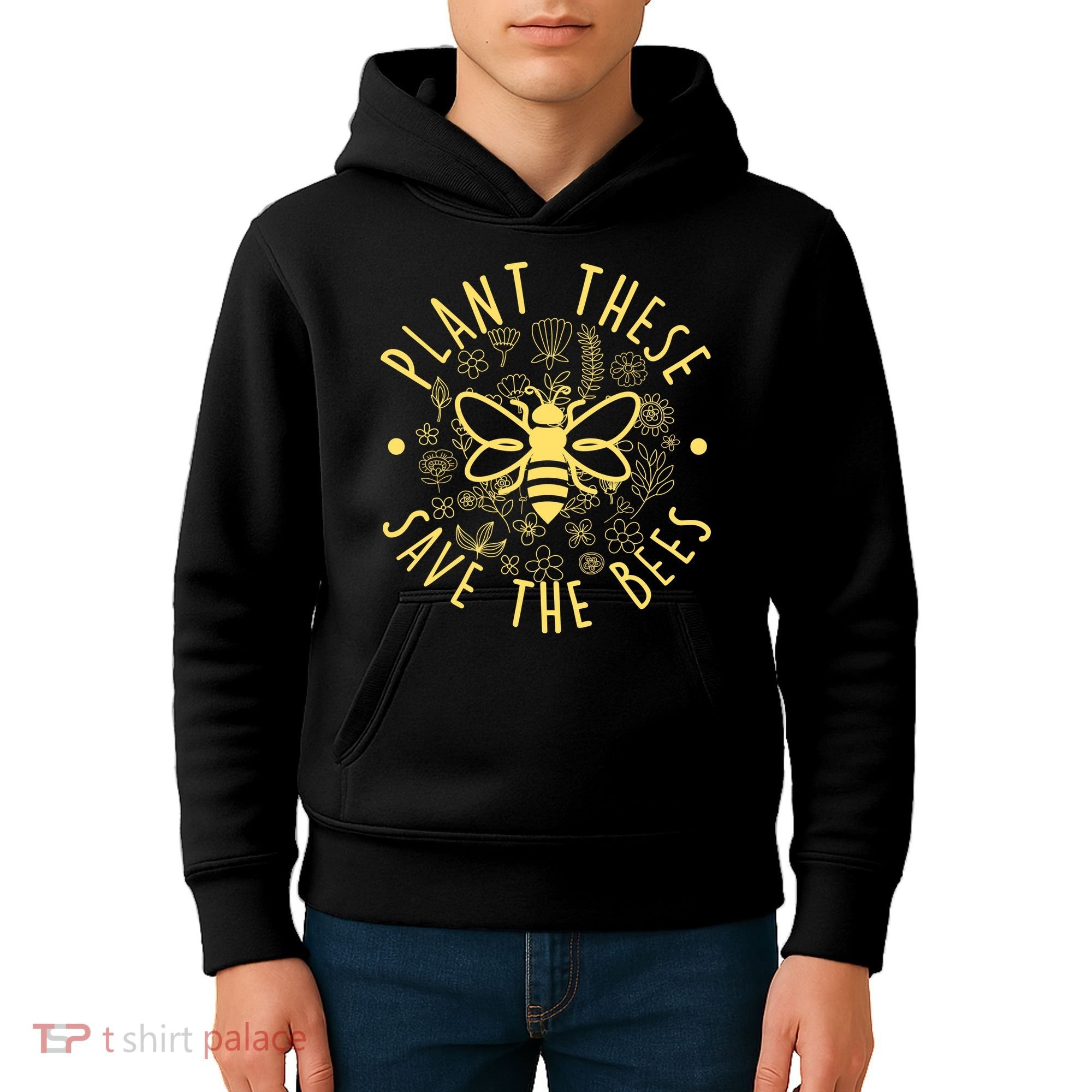 Plant These Save The Bees Kids Hoodie