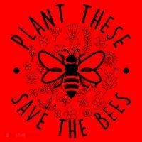 Plant These Save The Bees Santa Hat thumb 1
