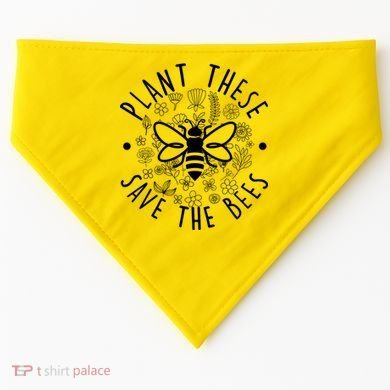 Plant These Save The Bees USA-Made Doggie Bandana