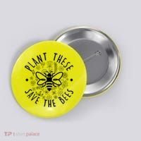 Plant These Save The Bees Button thumb 0