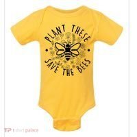 Plant These Save The Bees Baby Bodysuit thumb 0