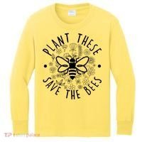Plant These Save The Bees Kids Long Sleeve Shirt thumb 0