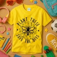 Plant These Save The Bees Kids T-Shirt thumb 3