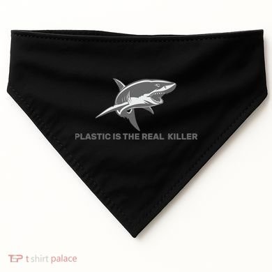 Plastic is the Real Killer USA-Made Doggie Bandana
