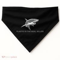Plastic is the Real Killer USA-Made Doggie Bandana thumb 0