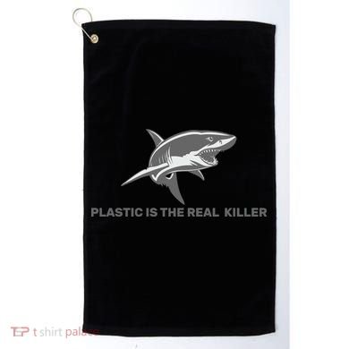 Plastic is the Real Killer Golf Towel