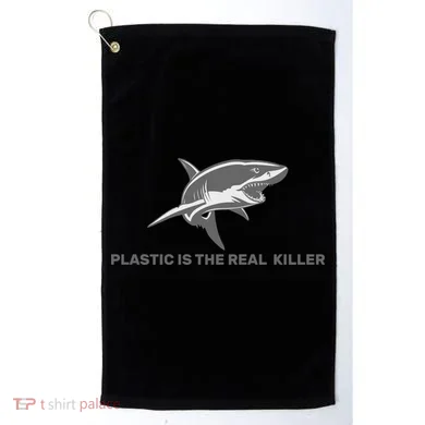 Plastic is the Real Killer Golf Towel