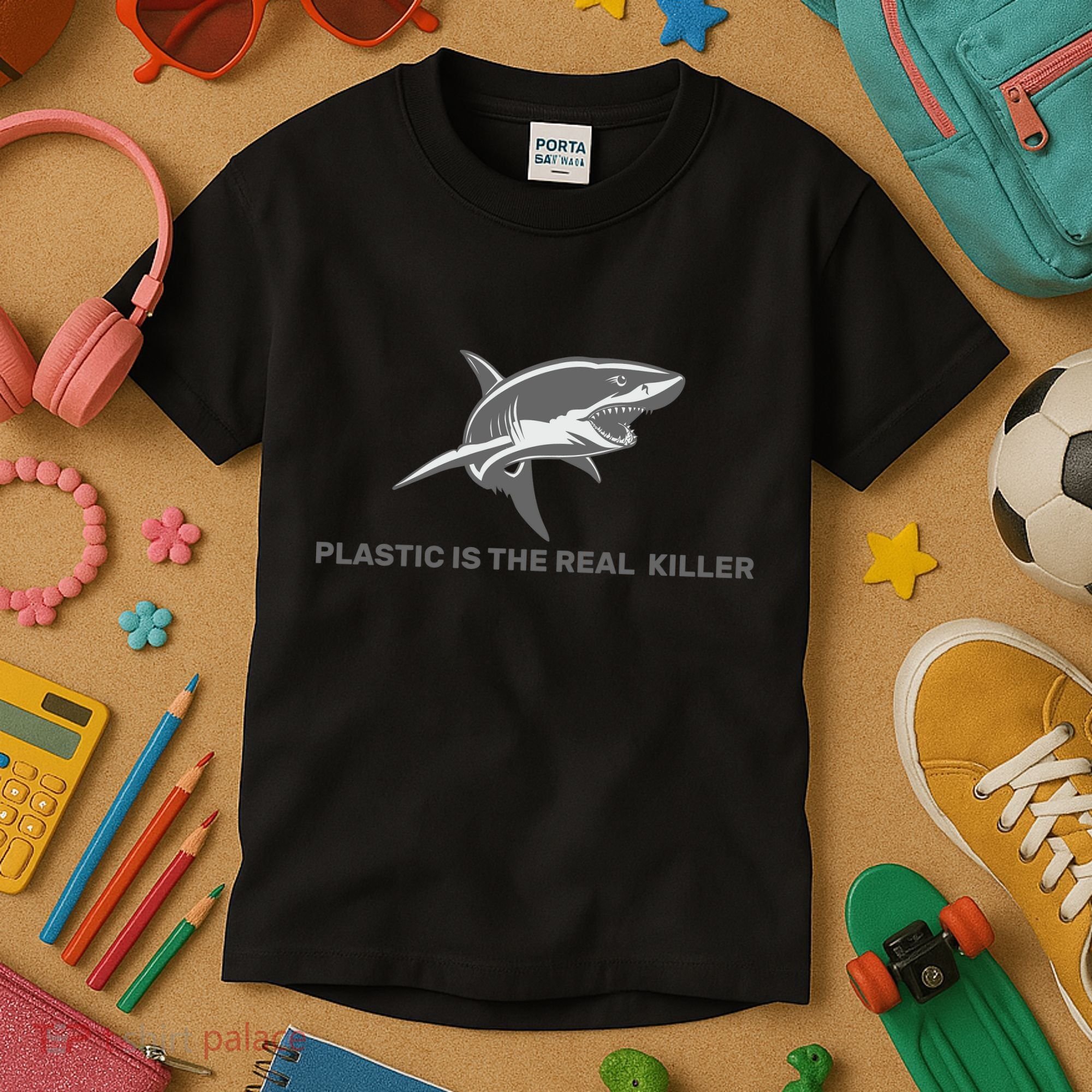 Plastic is the Real Killer Kids T-Shirt