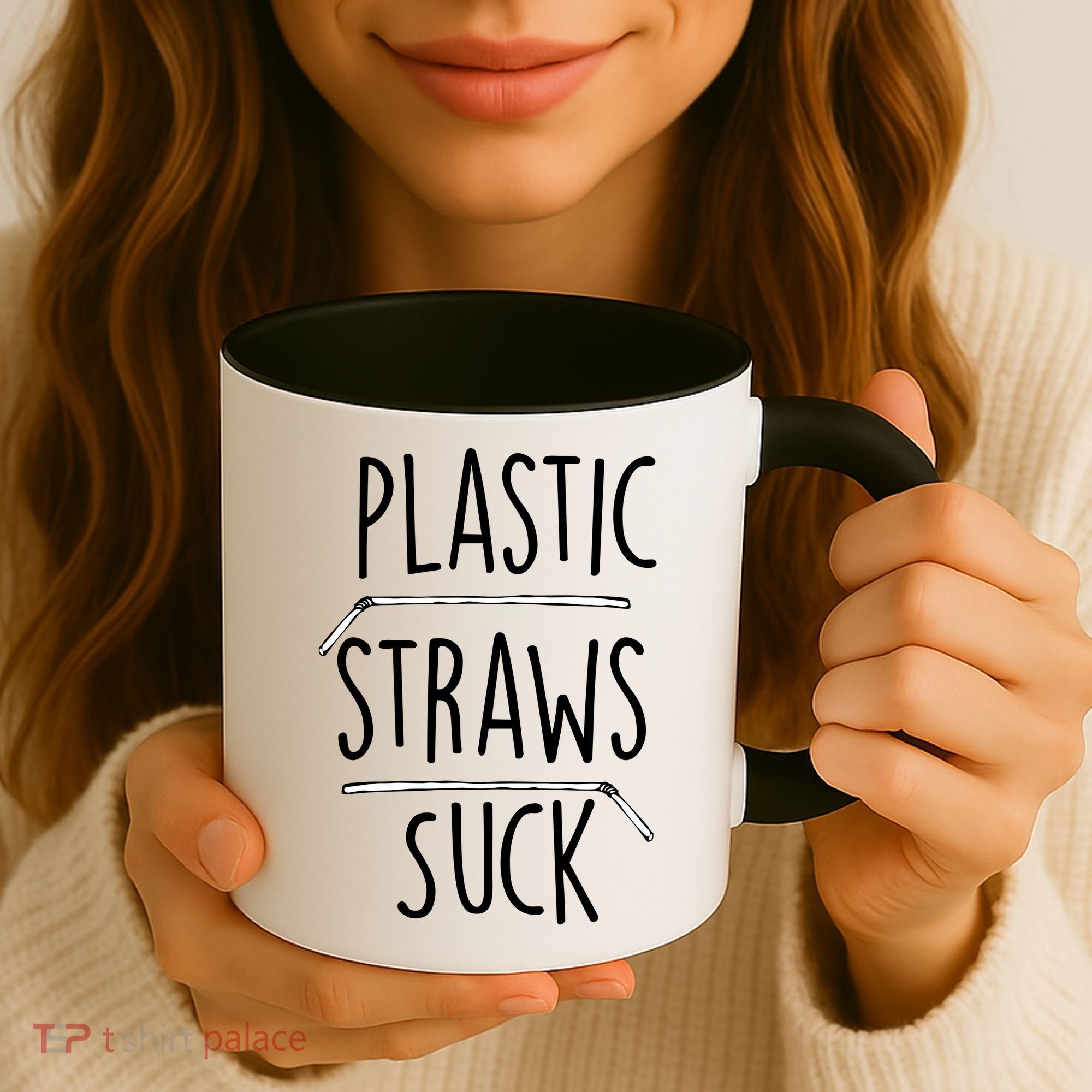 Plastic Straws Suck Coffee Mug