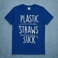 Plastic Straws Suck T-Shirt thumb 5