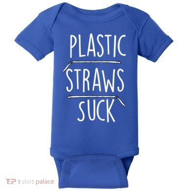 Plastic Straws Suck Baby Bodysuit
