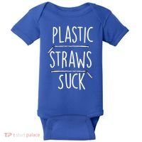 Plastic Straws Suck Baby Bodysuit thumb 0