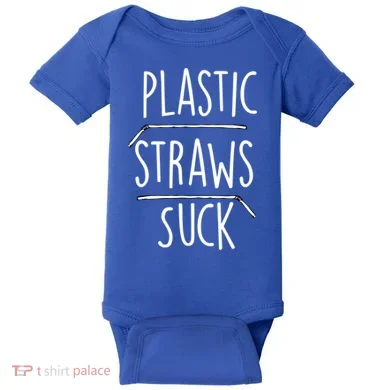 Plastic Straws Suck Baby Bodysuit