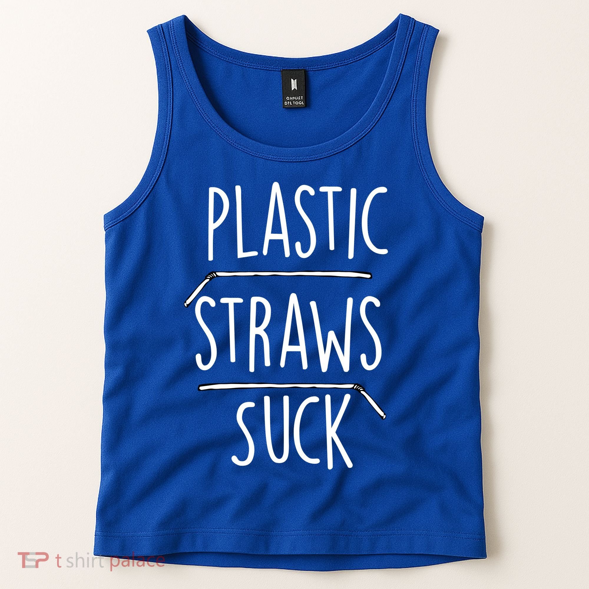 Plastic Straws Suck Tank Top