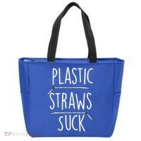 Plastic Straws Suck Tote Bag thumb 0
