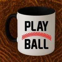 Play Ball Baseball and Softball Players Coffee Mug thumb 2