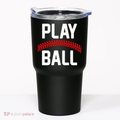 Play Ball Baseball and Softball Players Tumbler