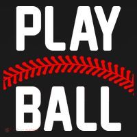 Play Ball Baseball and Softball Players Ornament thumb 1