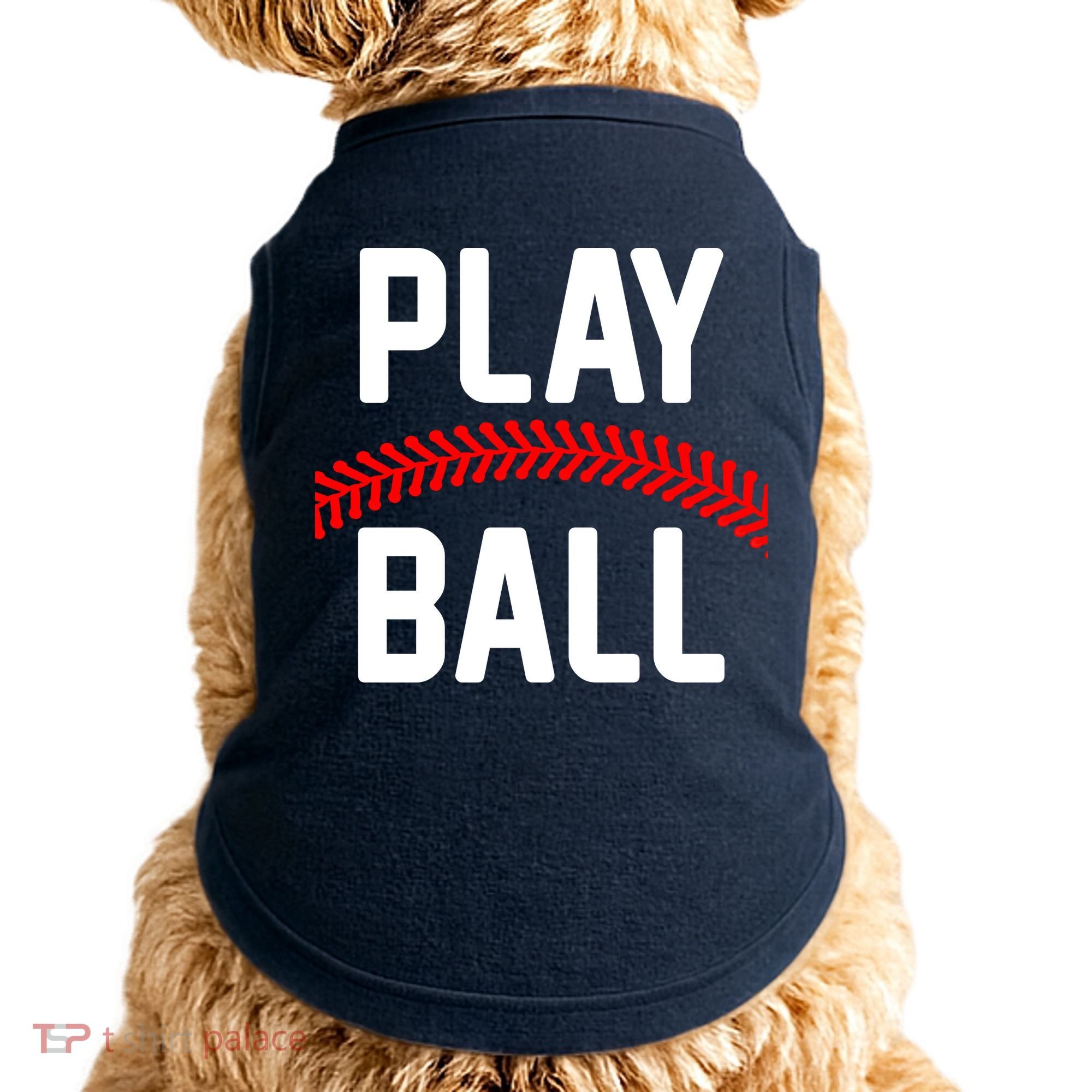 Play Ball Baseball and Softball Players Doggie Tank