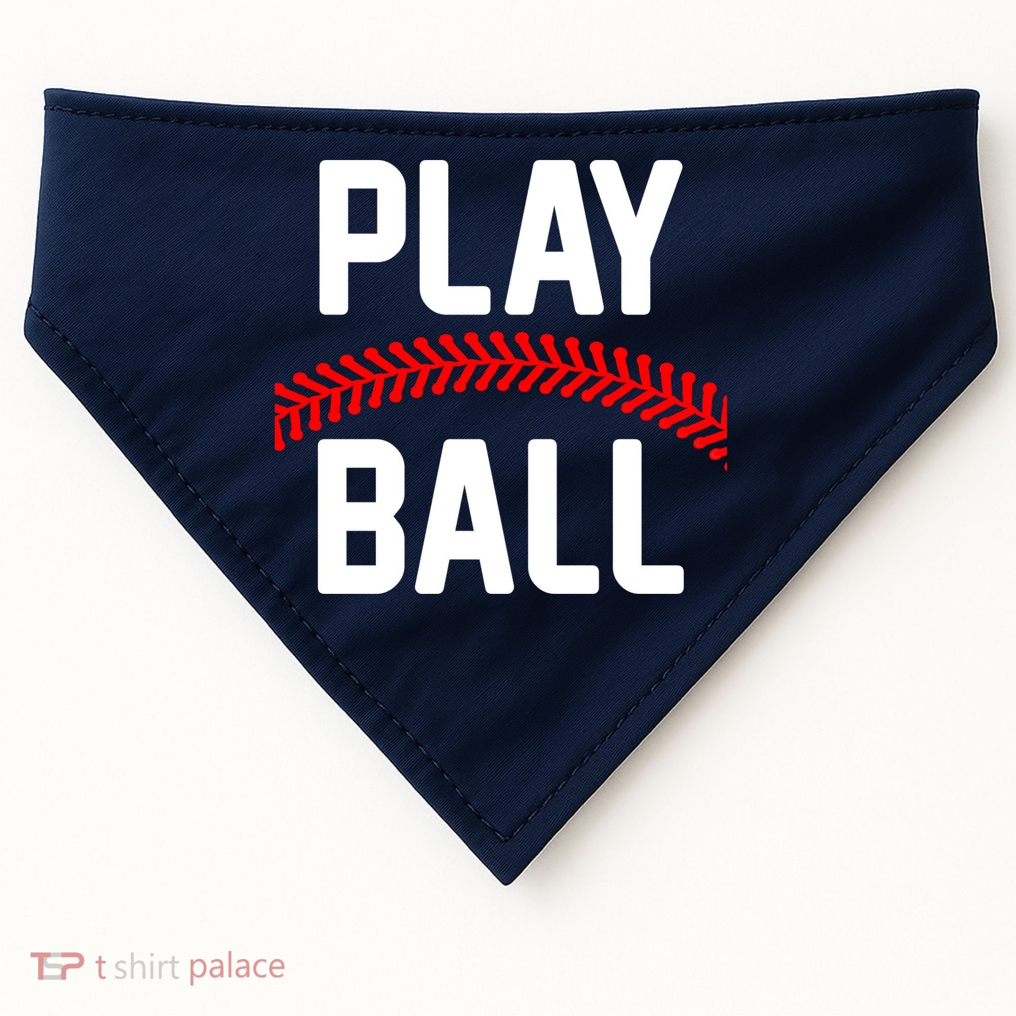 Play Ball Baseball and Softball Players USA-Made Doggie Bandana