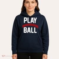 Play Ball Baseball and Softball Players Hoodie thumb 5