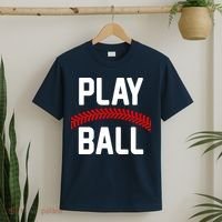 Play Ball Baseball and Softball Players T-Shirt thumb 2