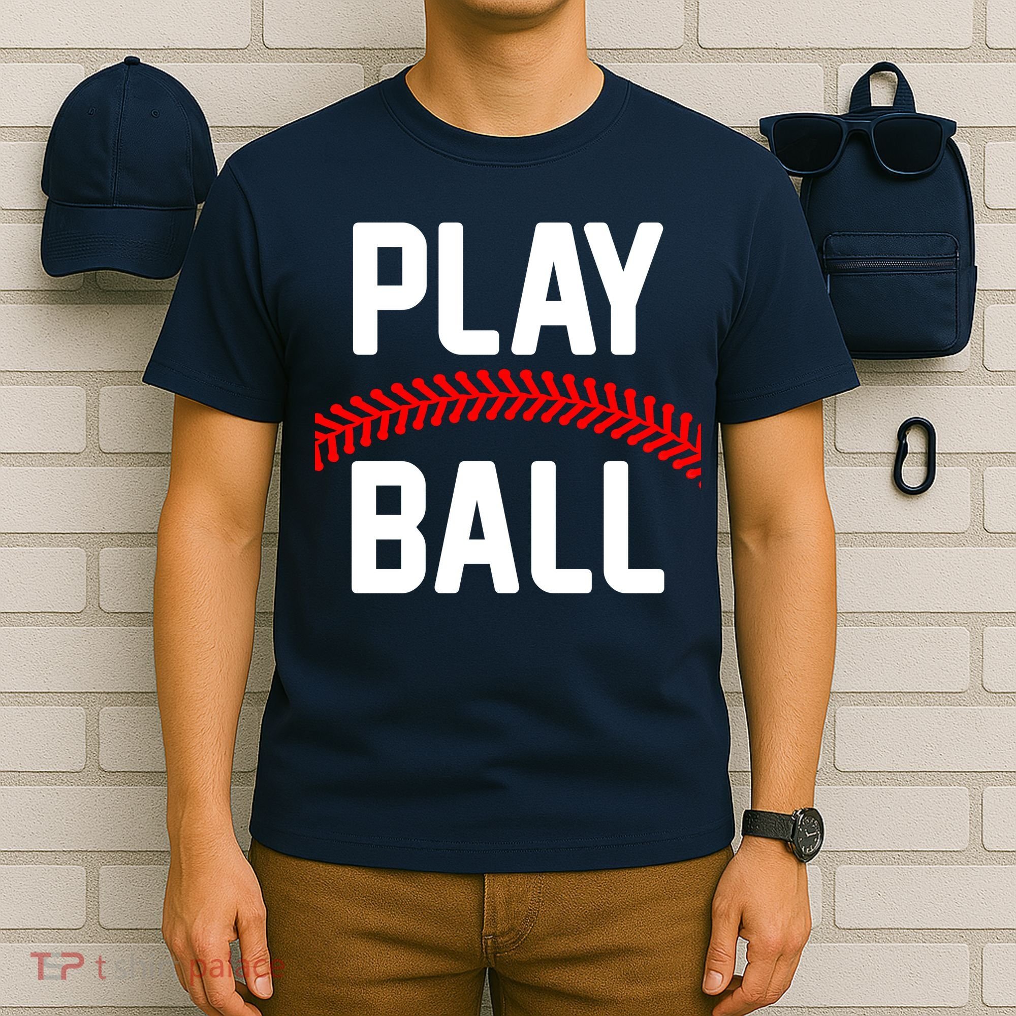 Play Ball Baseball and Softball Players T-Shirt