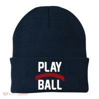 Play Ball Baseball and Softball Players Beanie thumb 0