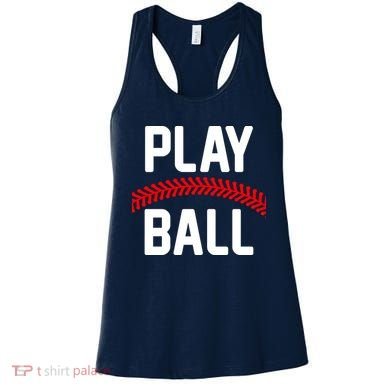Play Ball Baseball and Softball Players Women's Tank Top