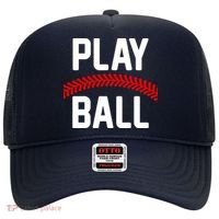 Play Ball Baseball and Softball Players Hat thumb 0