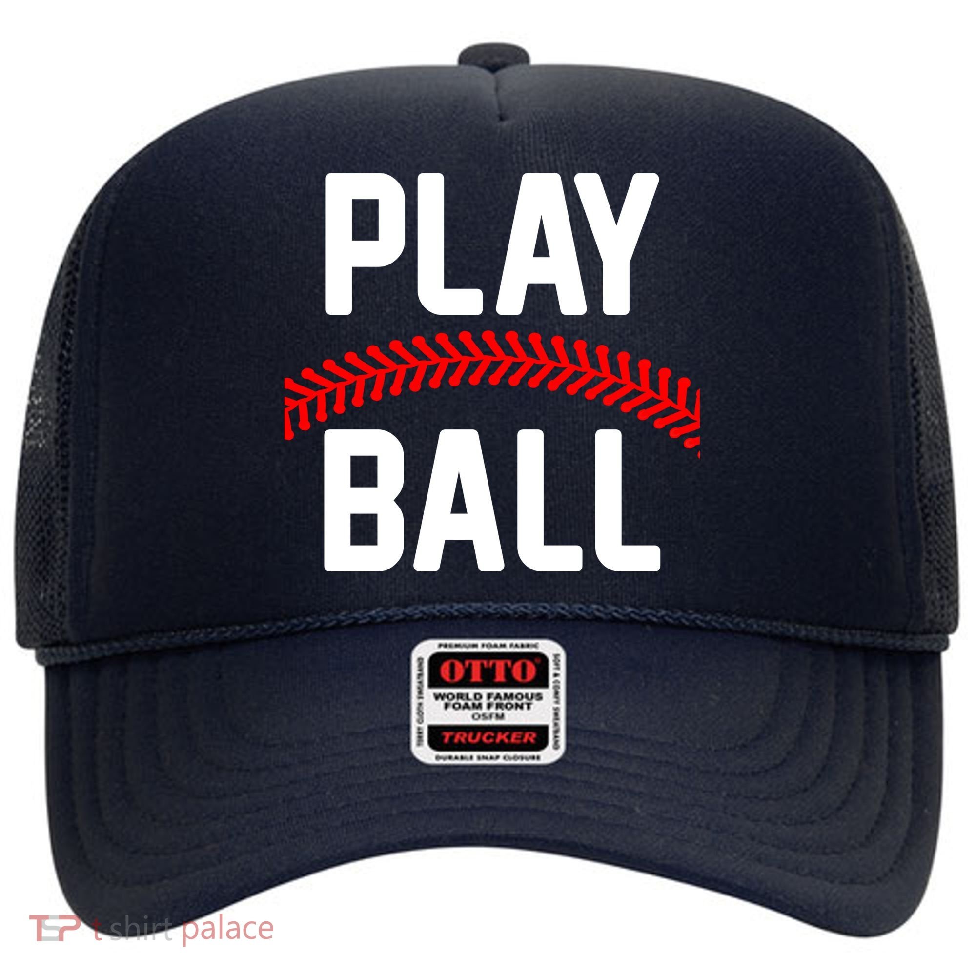 Play Ball Baseball and Softball Players Hat