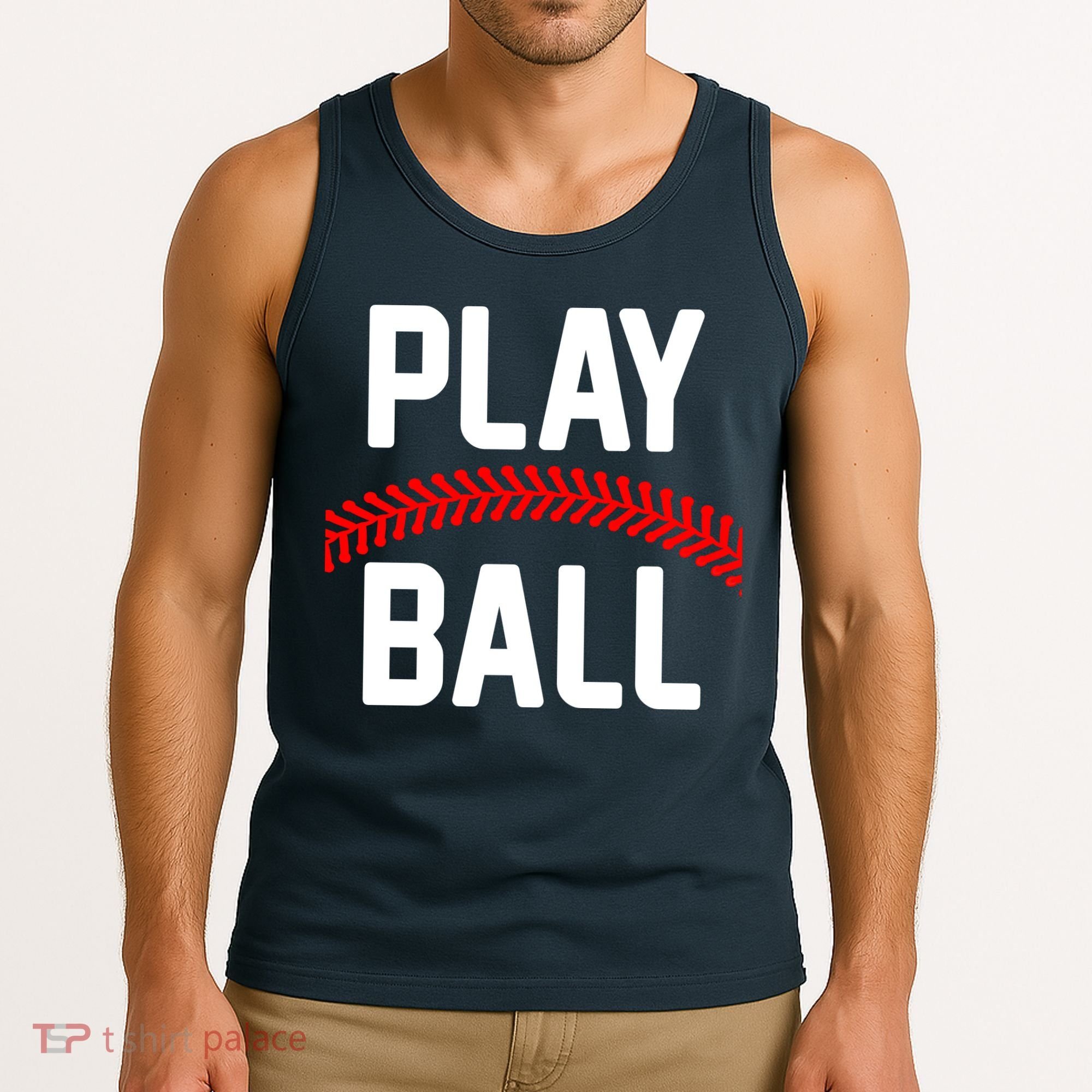 Play Ball Baseball and Softball Players Tank Top
