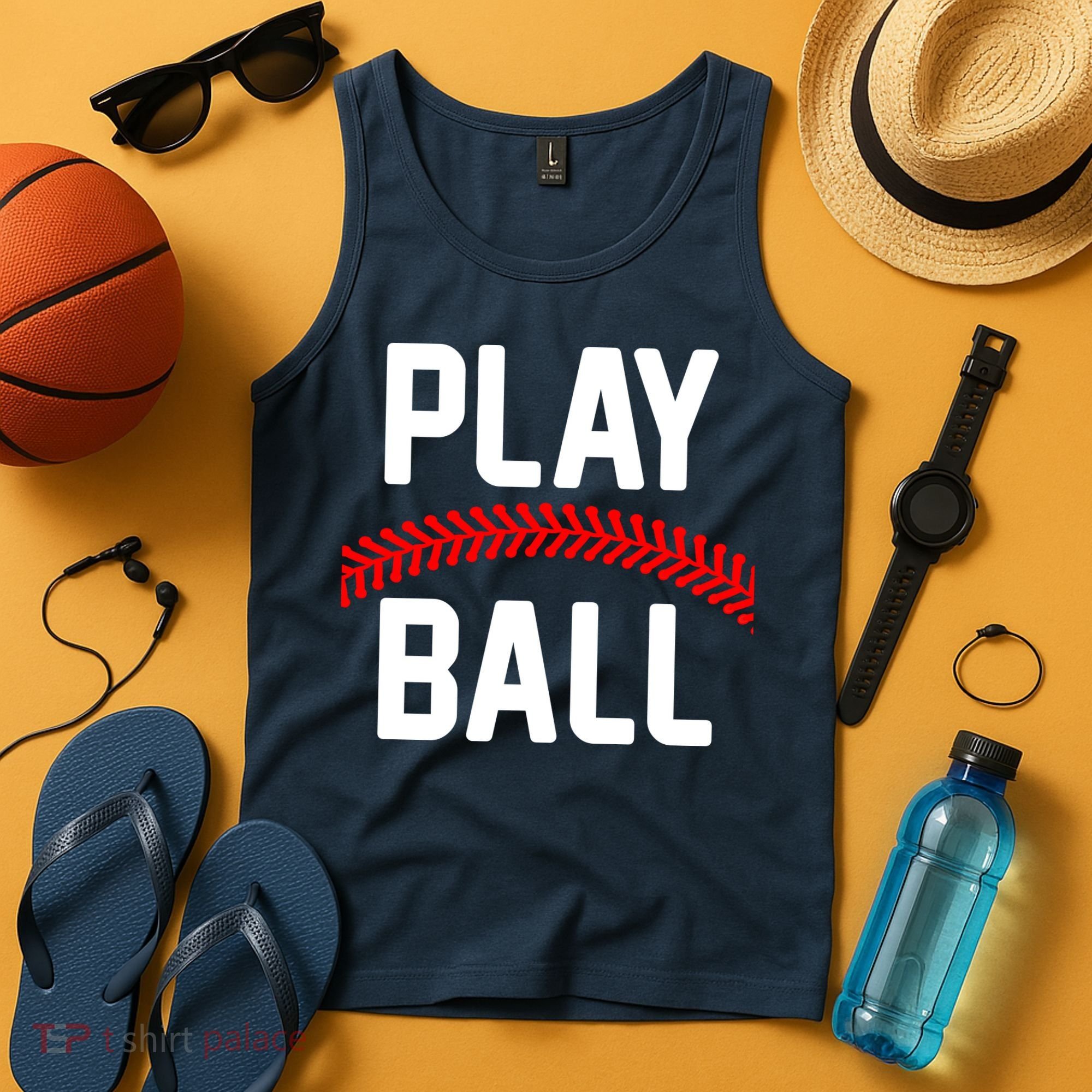 Play Ball Baseball and Softball Players Tank Top