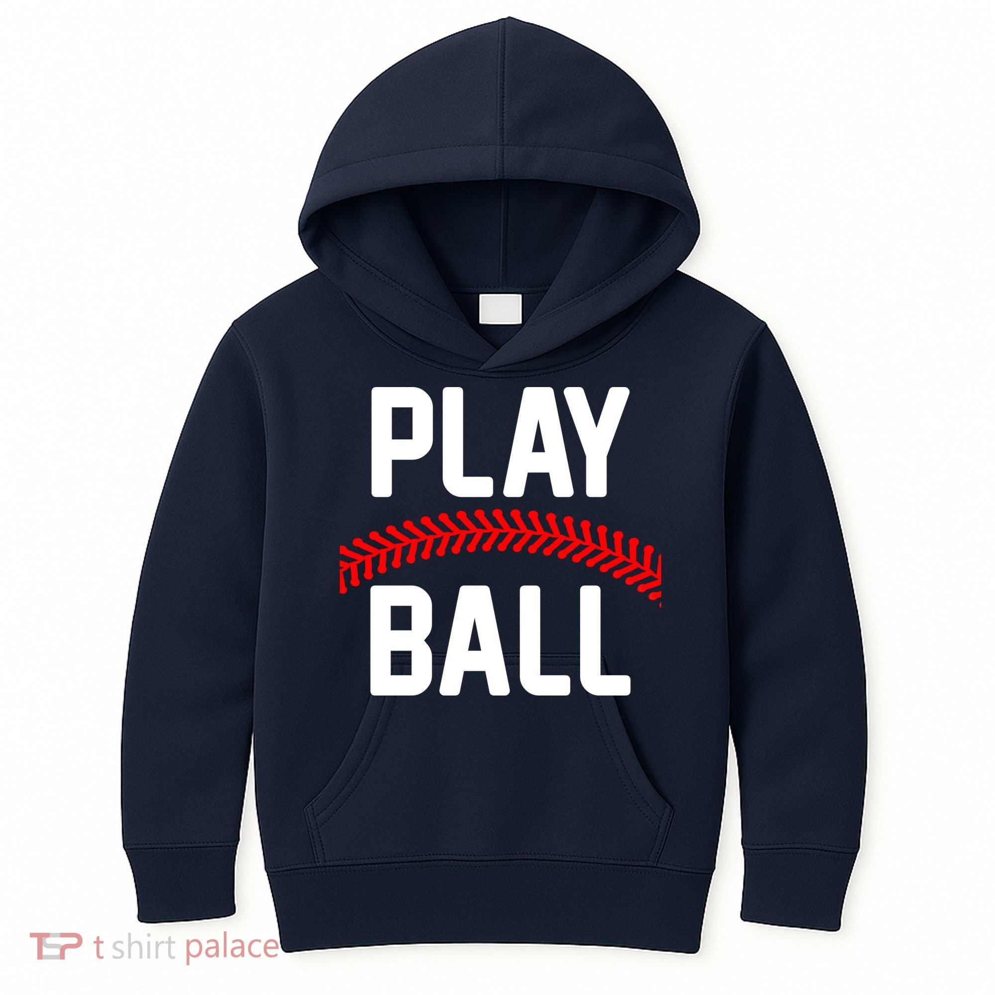 Play Ball Baseball and Softball Players Kids Hoodie