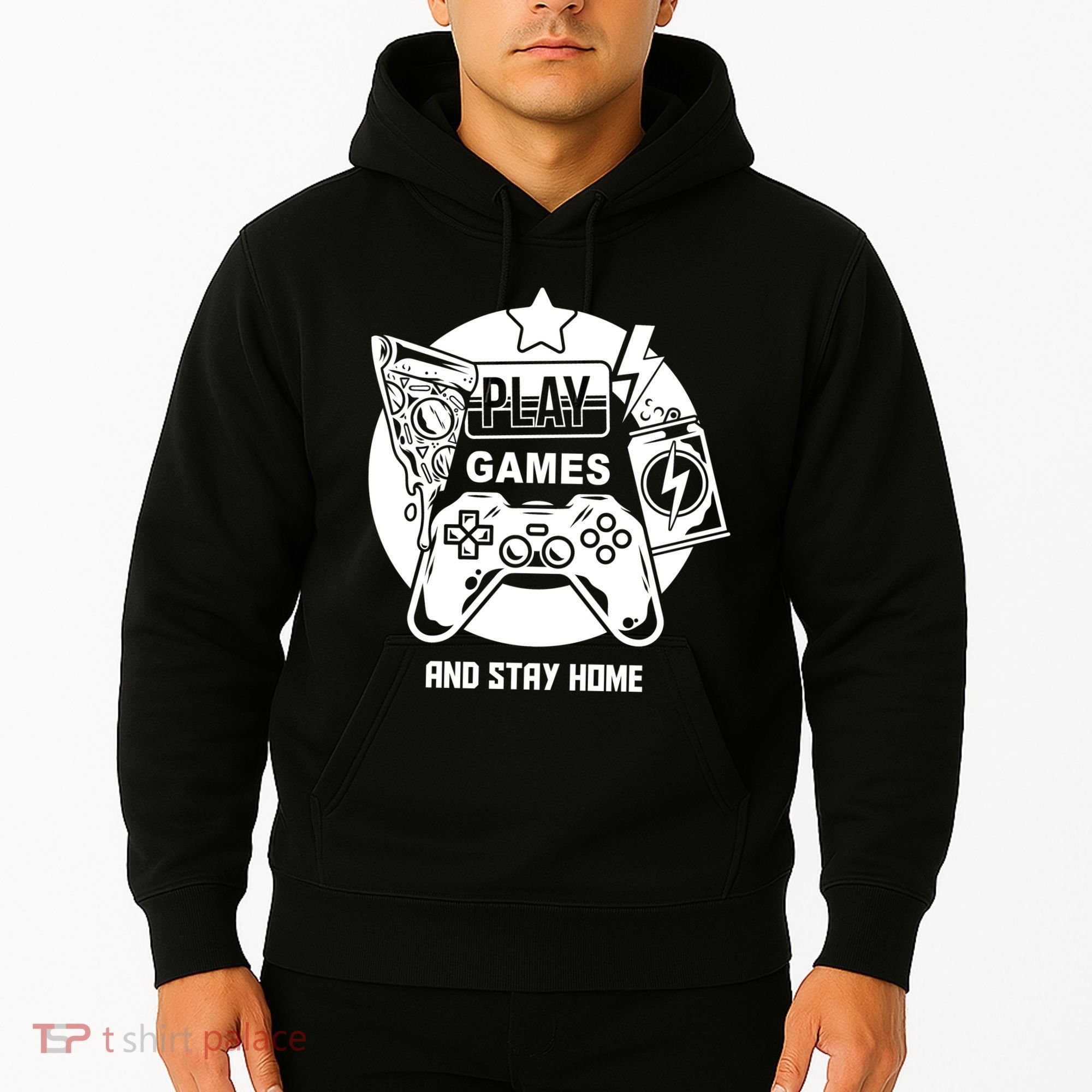 Play Games And Stay Home Hoodie