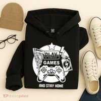 Play Games And Stay Home Hoodie thumb 4
