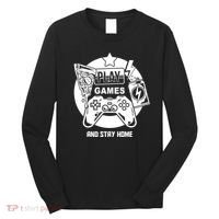 Play Games And Stay Home Long Sleeve Shirt thumb 0