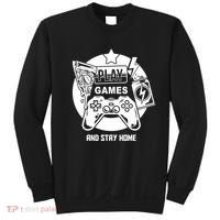 Play Games And Stay Home Sweatshirt thumb 0