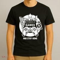 Play Games And Stay Home T-Shirt thumb 3